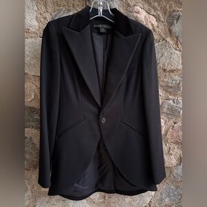 Ralph Lauren 100% Wool Equestrian Blazer Black Women’s 4
